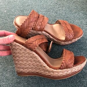 Stuart Weirzman Espidrille Wedge Sandals